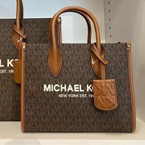 Michael Kors Mirella Small Shopper Top Zip Crossbody